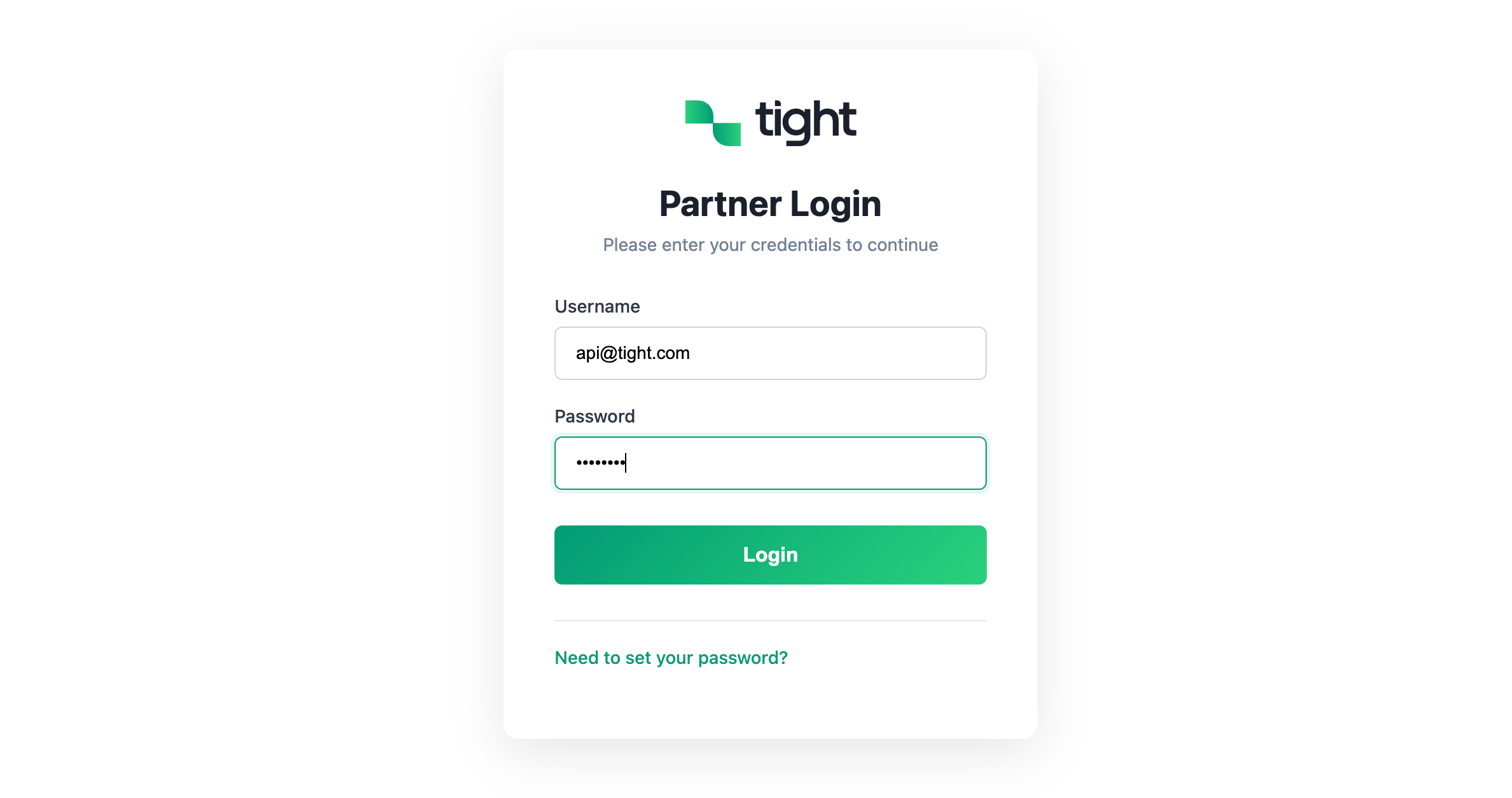 Tight MCP OAuth login screen