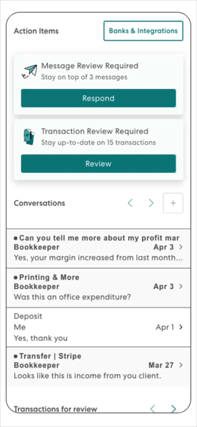 Mobile Financial Overview for Popular Payroll Provider