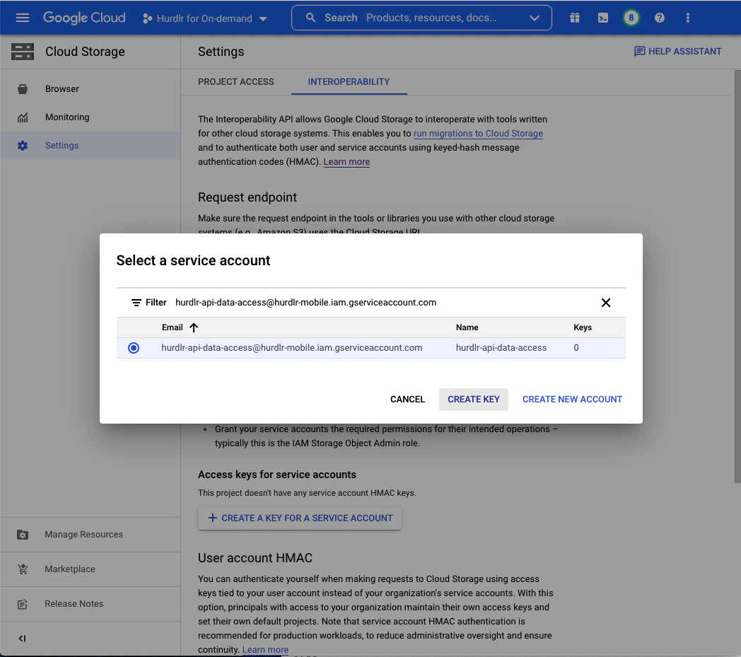 Create HMAC Key