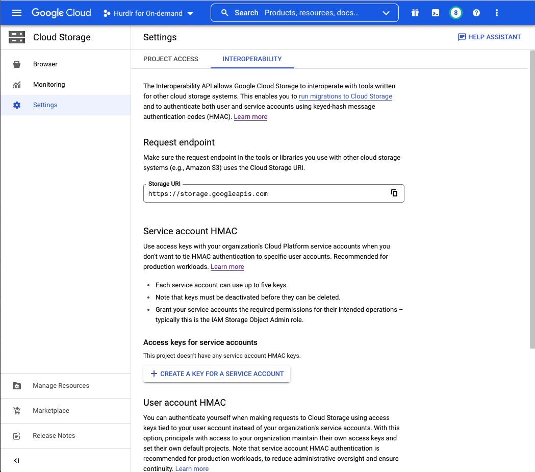 Interoperability Settings