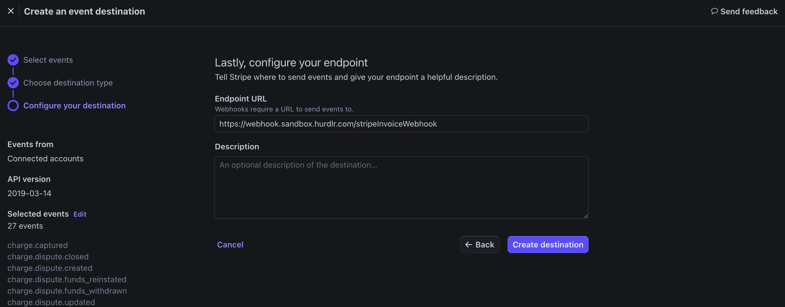 Stripe Webhook Configuration
