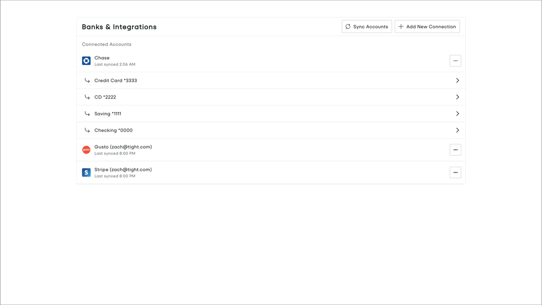 Banks & Integrations Demo