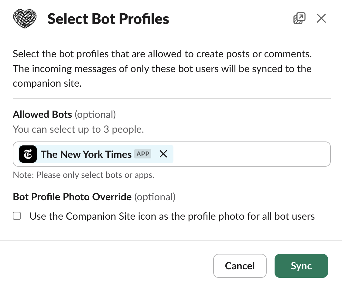 Tightknit Community Bot Profile Modal