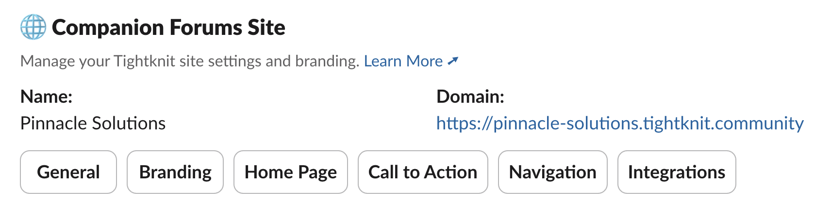 Companion Site Module