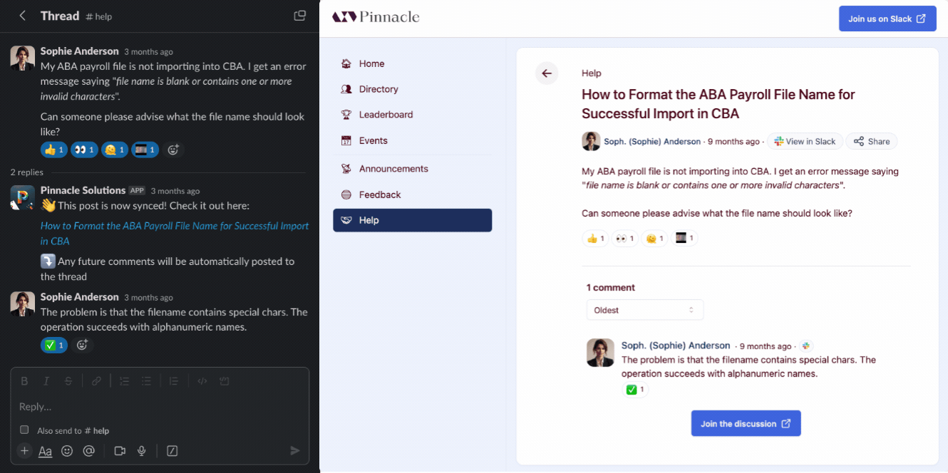 Tightknit Syncs Slack Content to the Companion Site