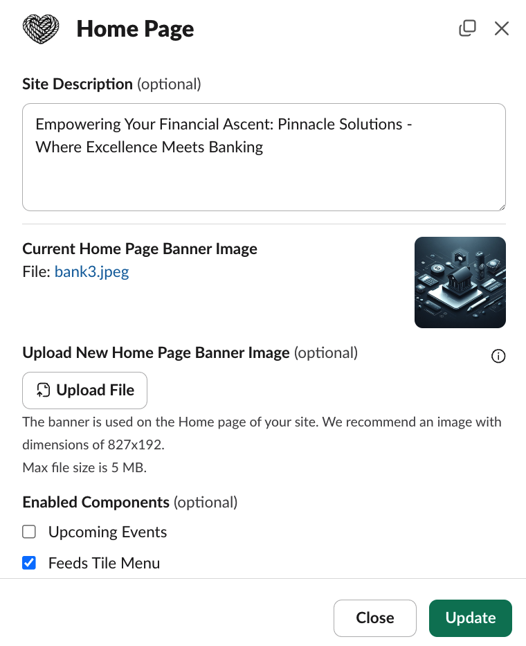 Tightknit Companion Site Home Page Modal