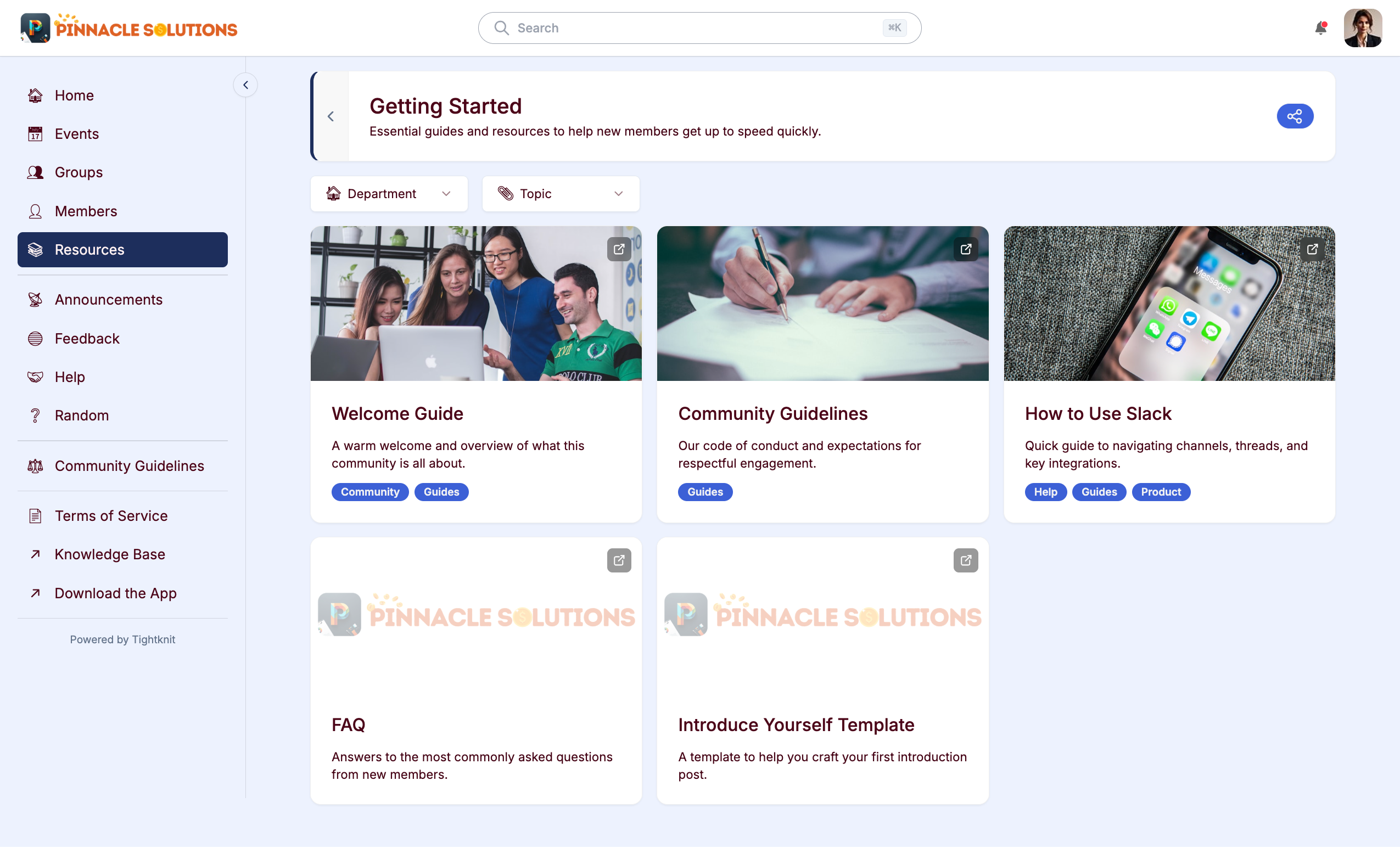 Collection detail page on the companion site
