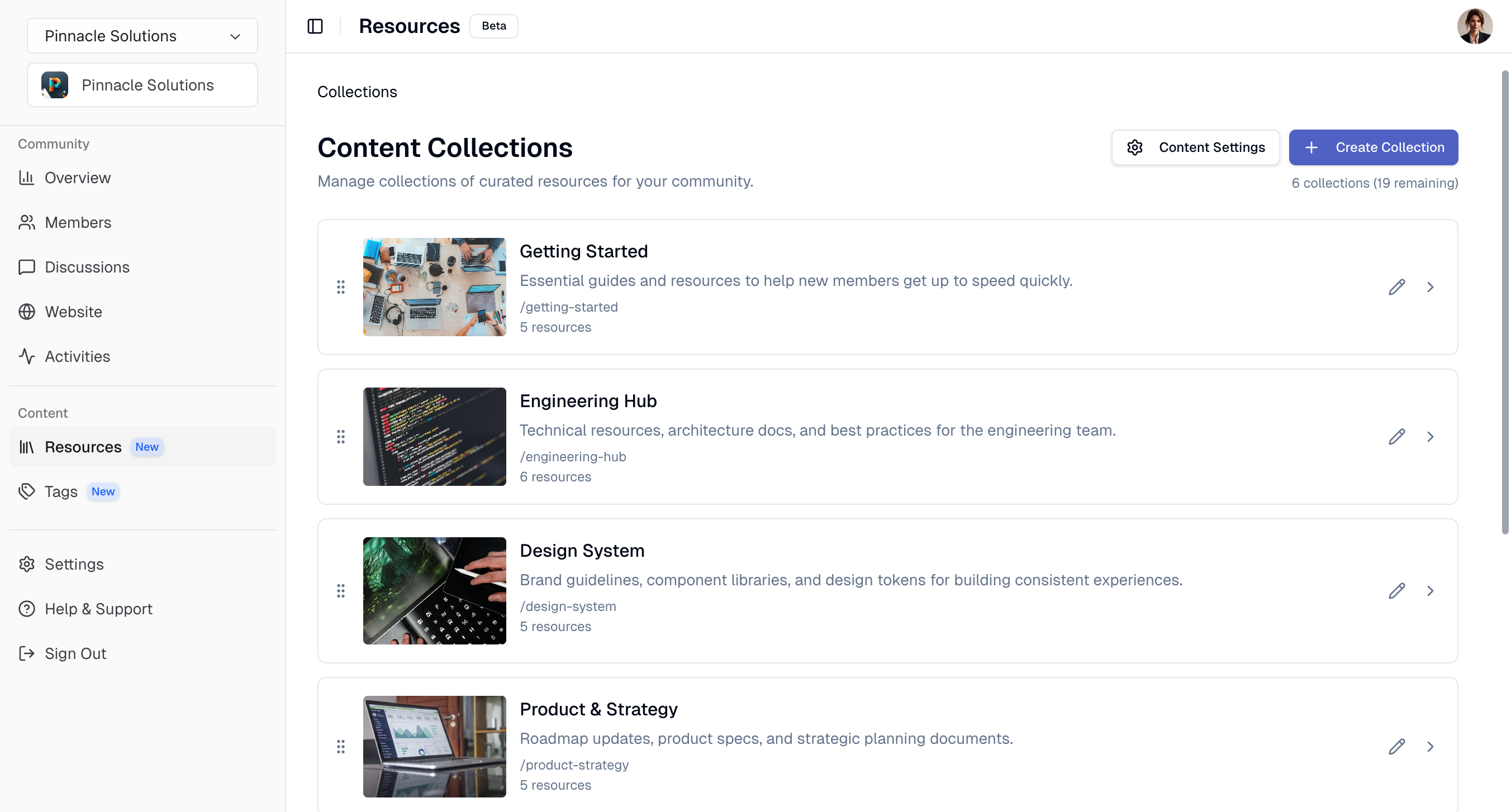 Content Collections in the Studio