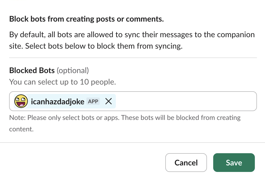 Tightknit Blocked Bot Profile Modal