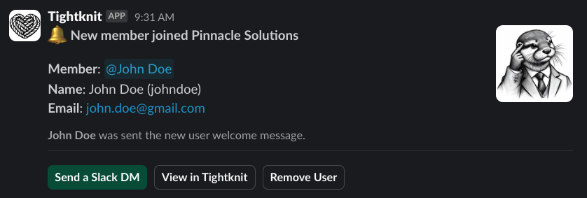 New Member Onboarding modal
