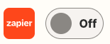 Zapier On/Off Button