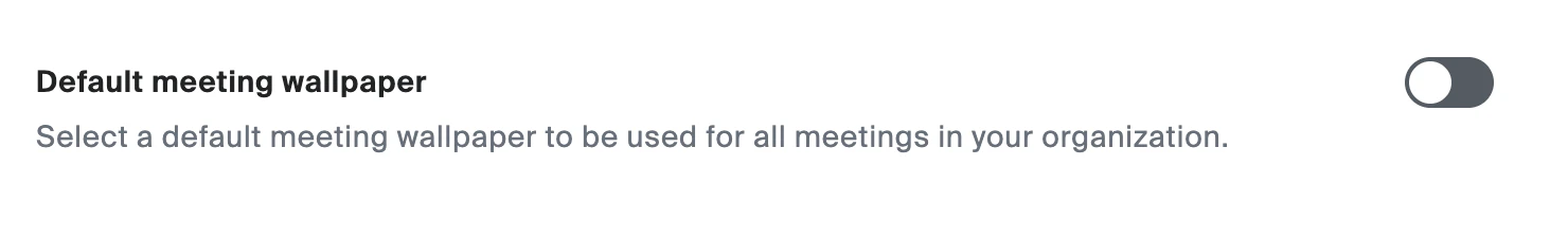 Default wallpaper off