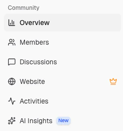 AI Insights option in the Studio sidebar navigation