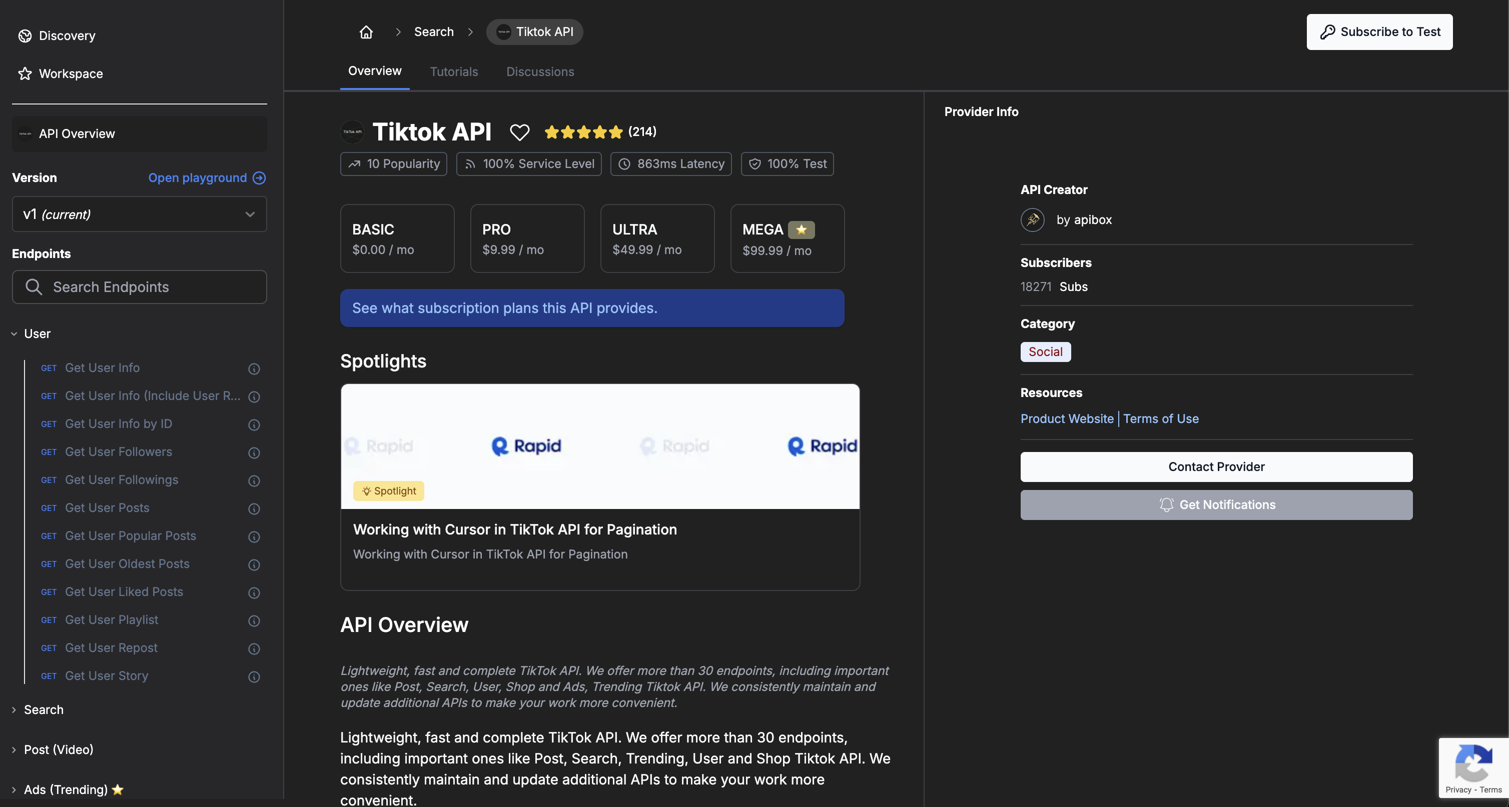 Quickstart - Tikfly - Unofficial Tiktok API - tikfly.io