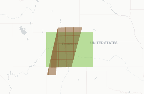 Query results with intersects mode