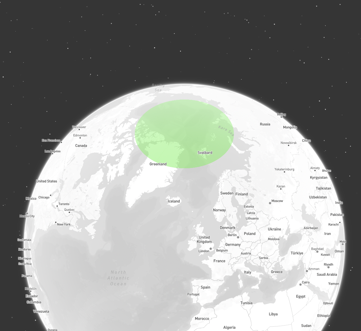 Polygon covering a pole