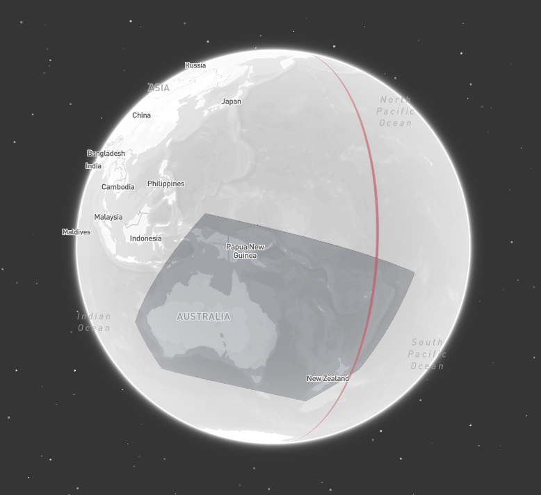 Spherical coordinate reference system
