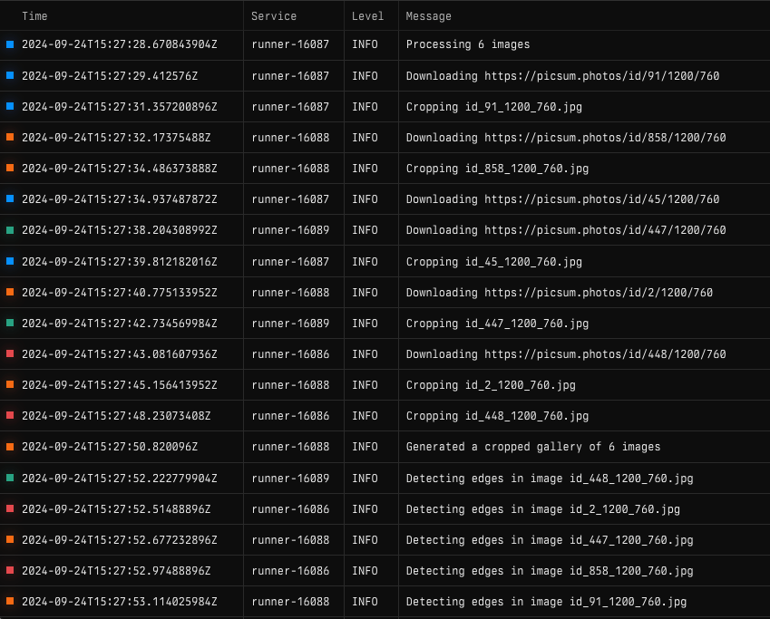 Workflow logs in Tilebox Console