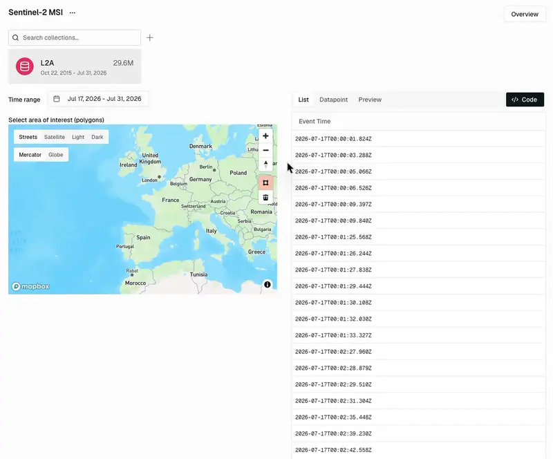 Assets and storage access in Tilebox
