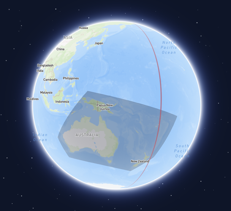 Spherical coordinate reference system
