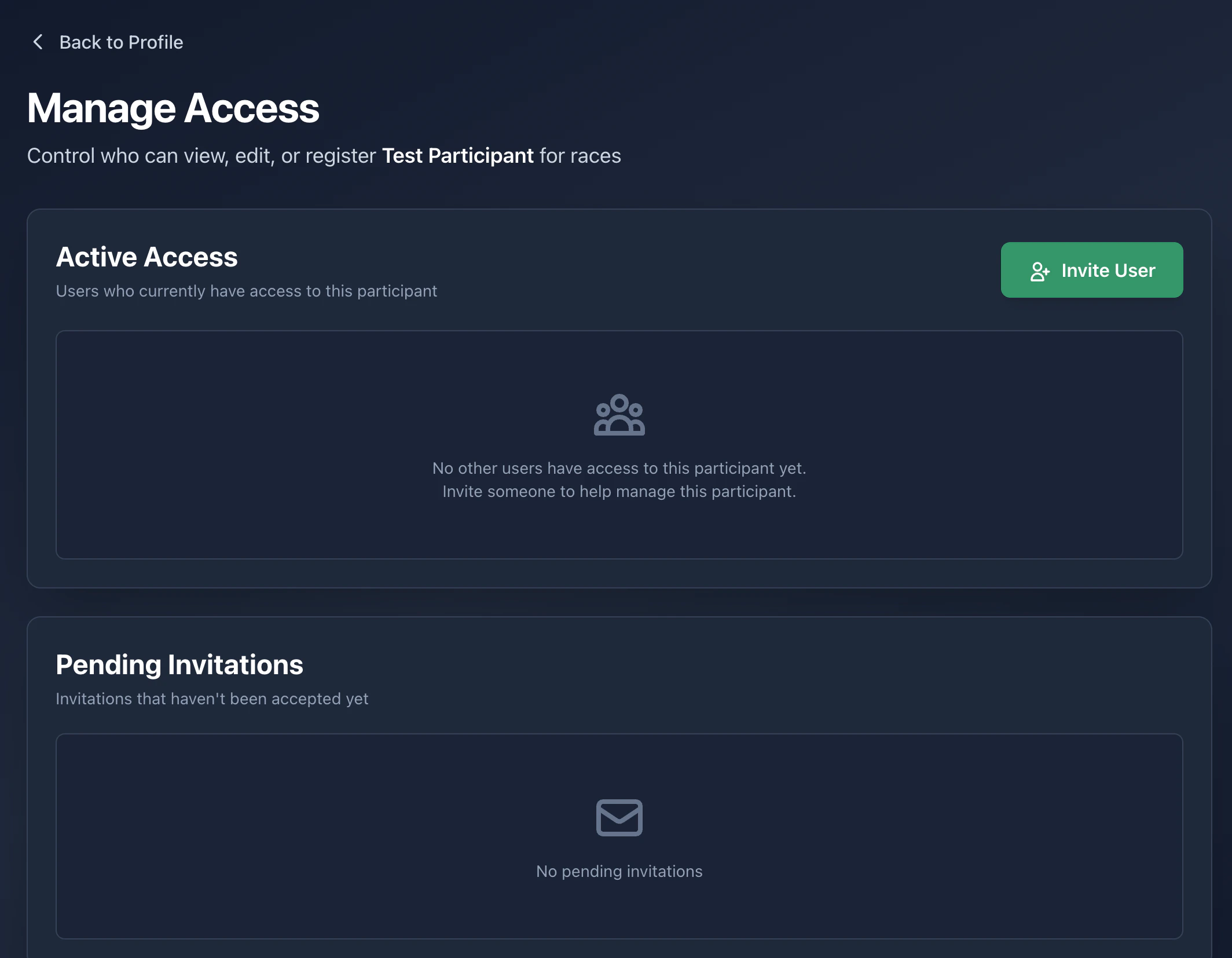Access page