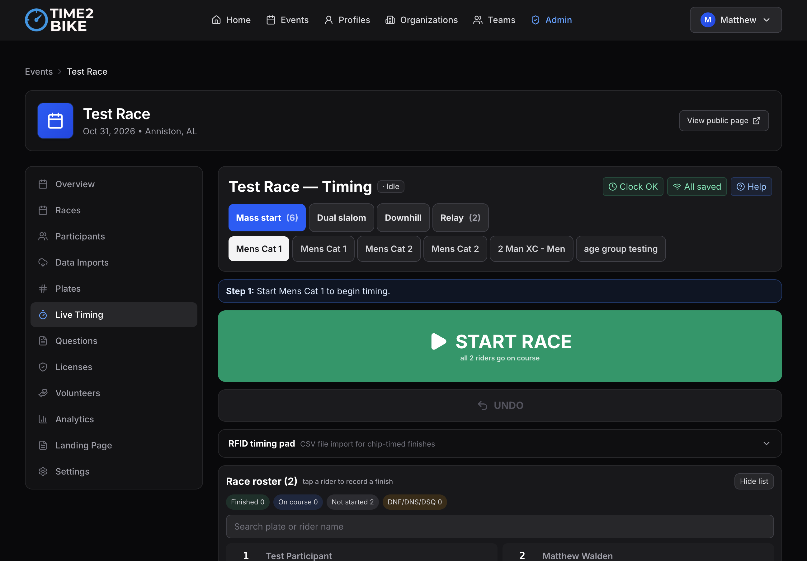 Live Timing