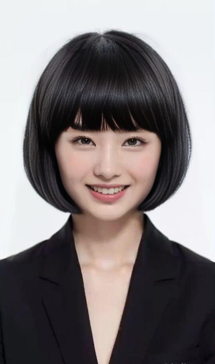 干练短鲍勃头