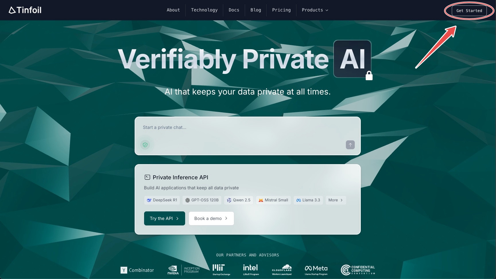 Tinfoil homepage