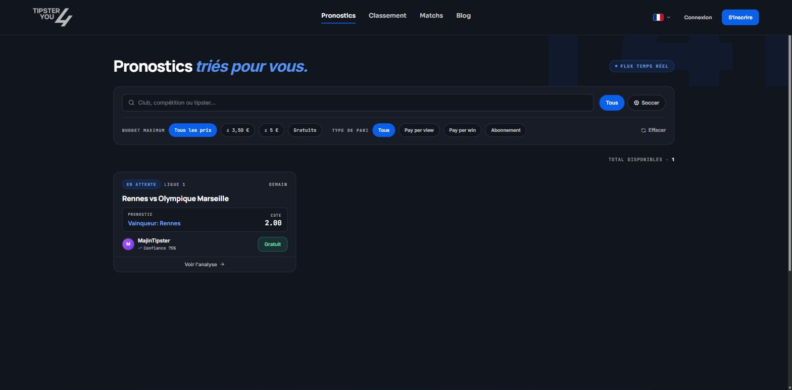 Tipster4You Predictions page