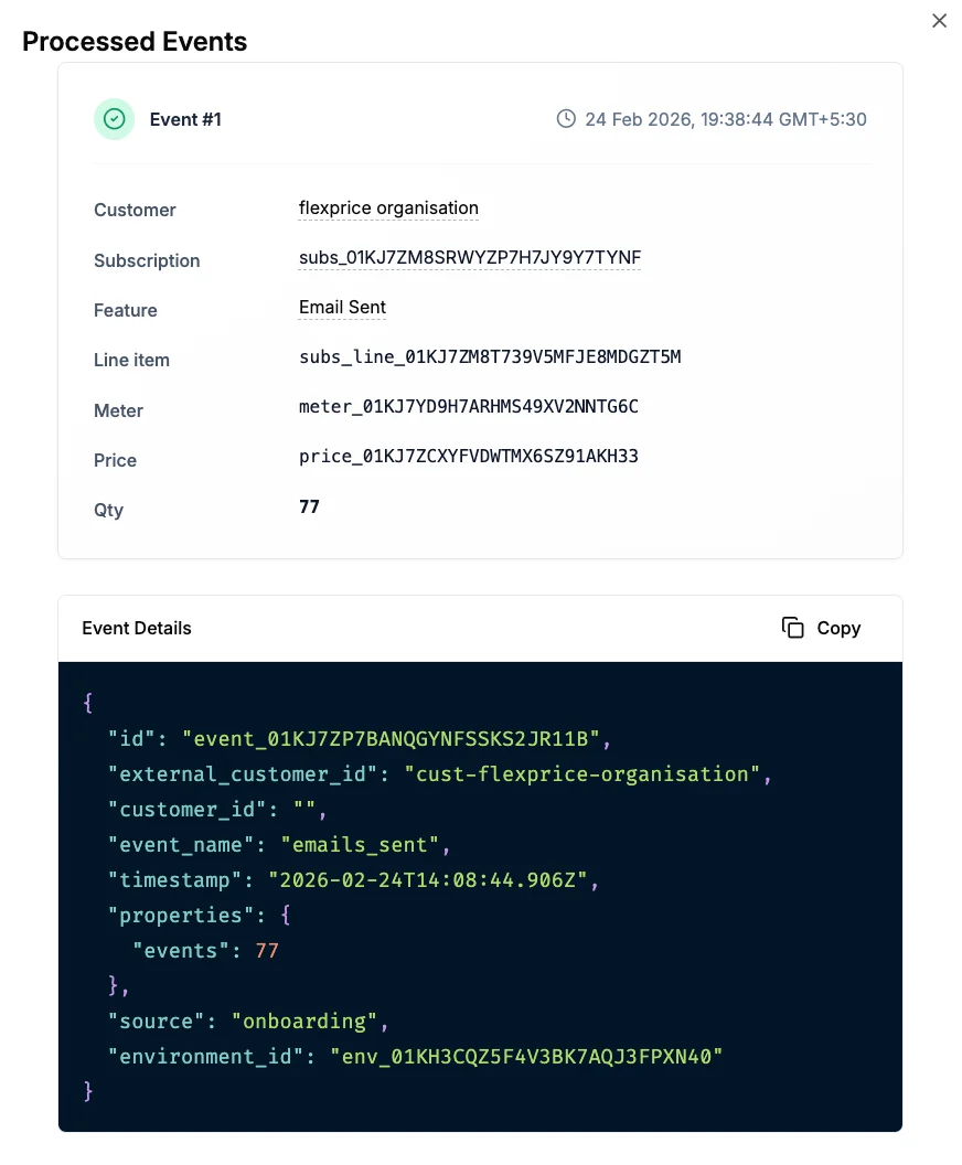 usage Events