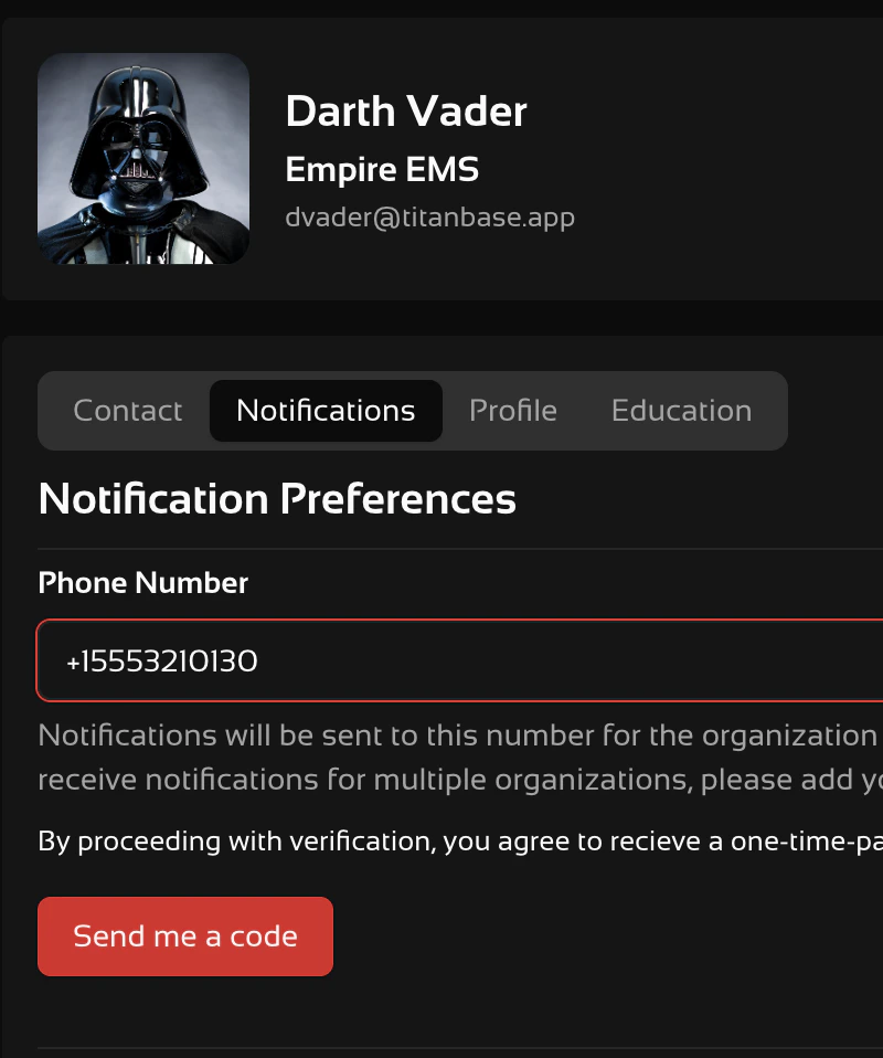 Send a Code Send a code