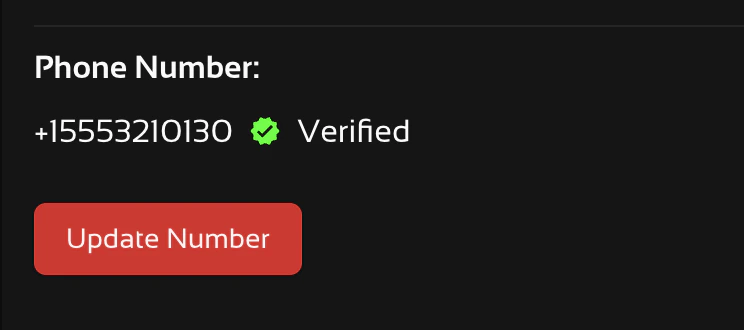 Update number Update number