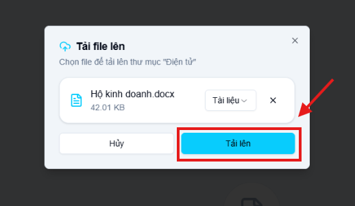 Xác nhận upload file