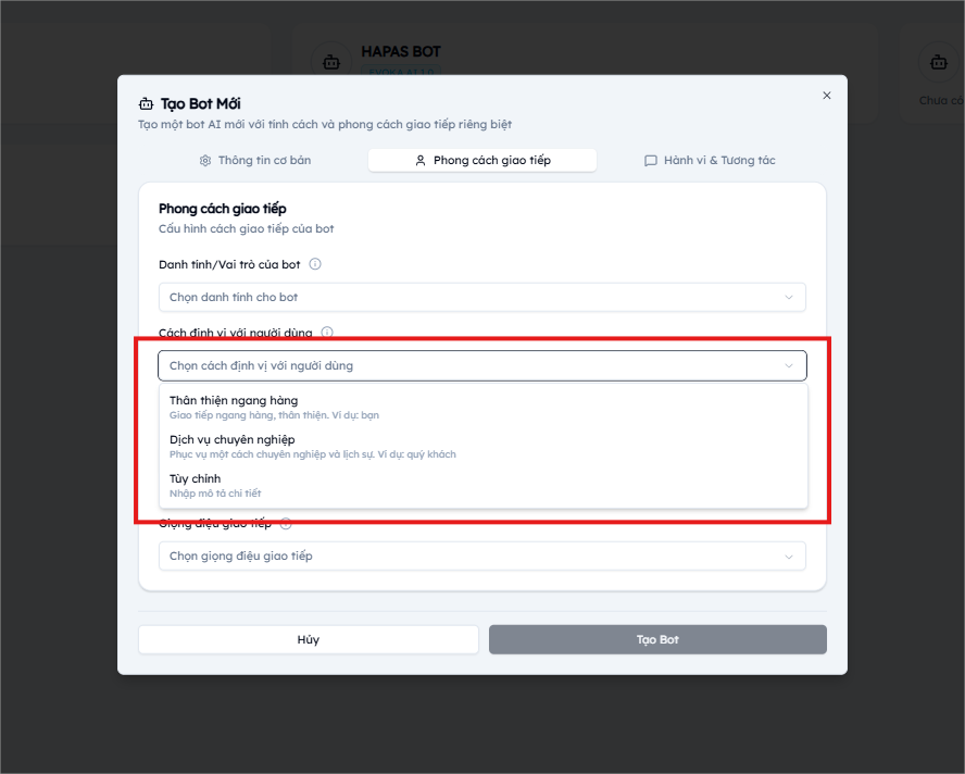 Định vị với người dùng
