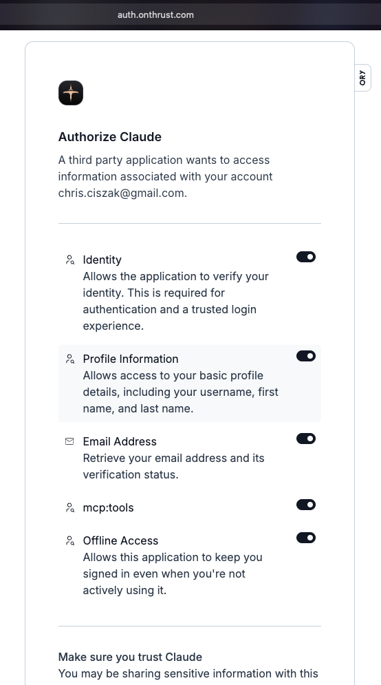 Step 5: Authorize access