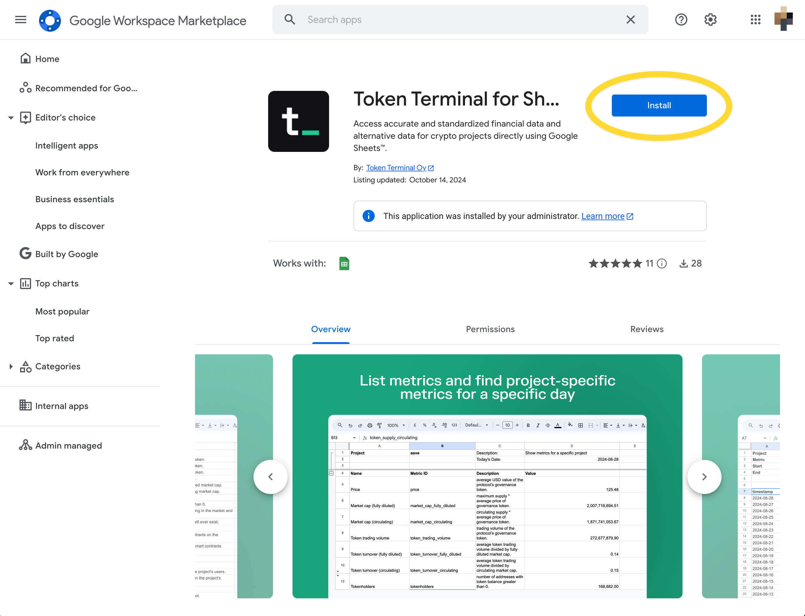 Google Sheets hero
