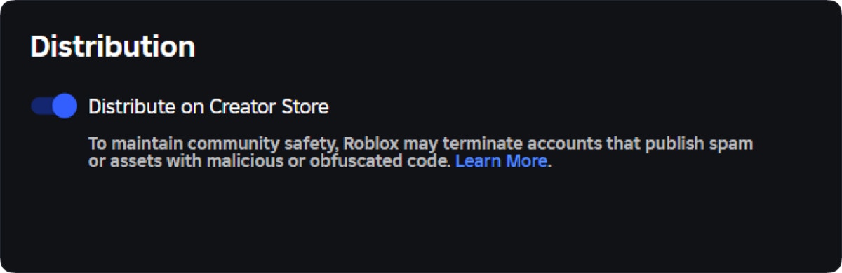 Distribution enabled