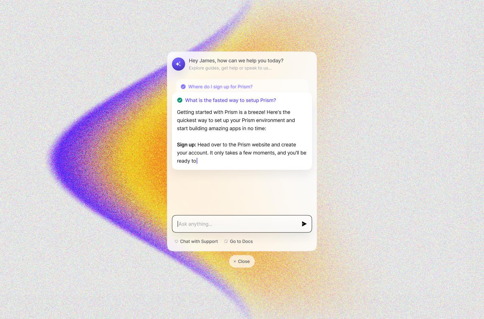 Widget de IA