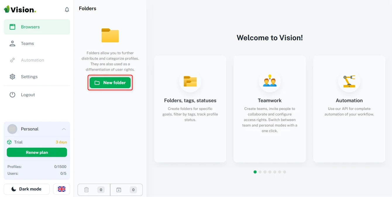 Vision Browser Proxy Setup Guide | Toolip.io Docs
