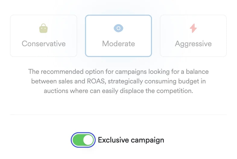 Screenshot showing for exclusive listings functionality.