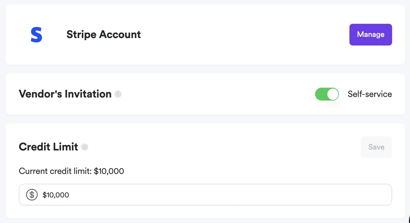 Screenshot of connecting stripe account step 2.