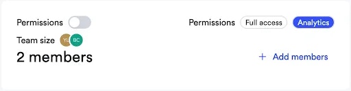 Ad platform permission levels.