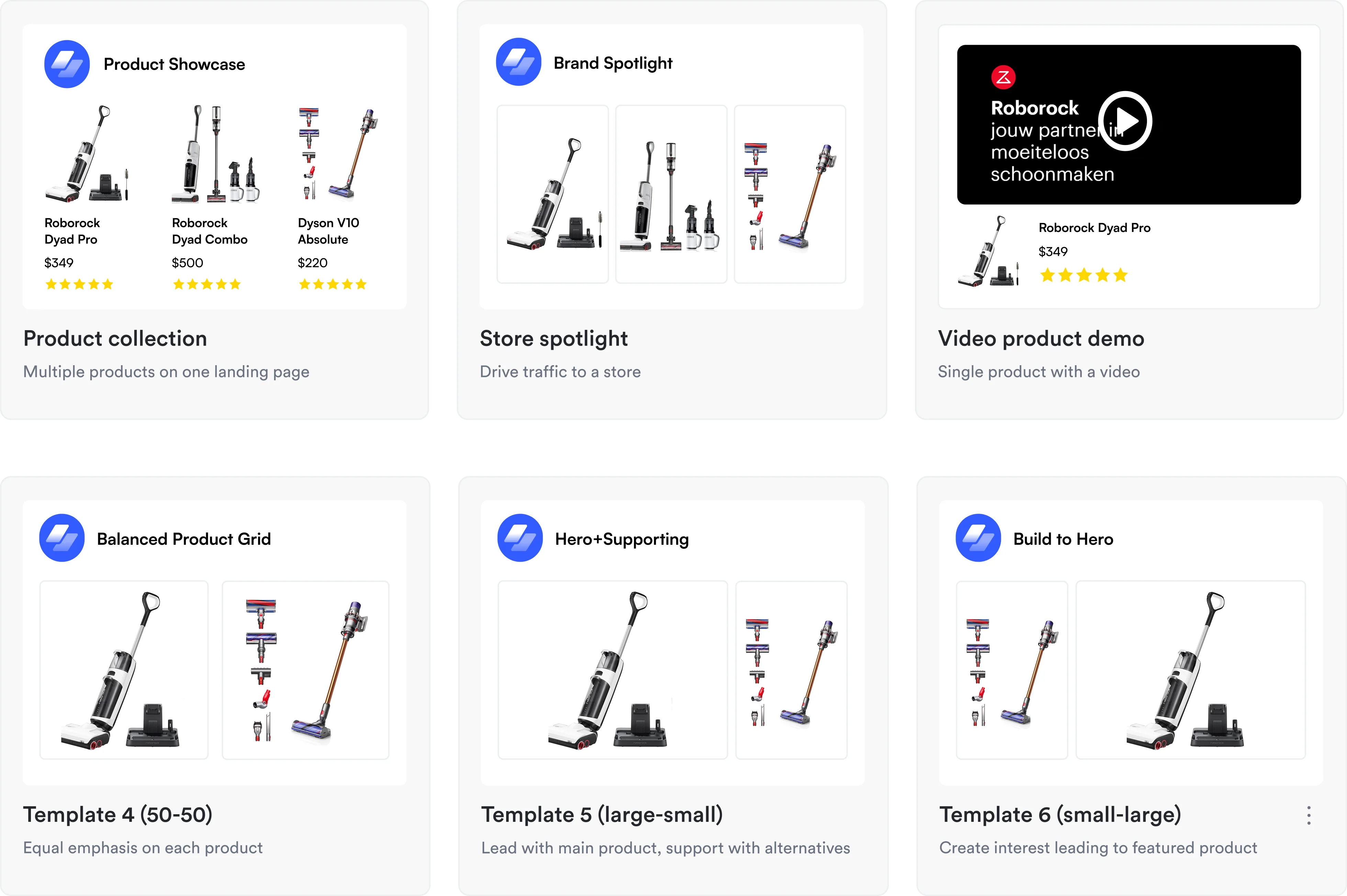Start of the sponsored brands template creation