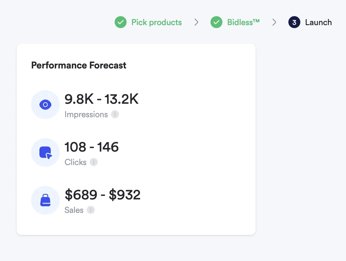 Start of the sponsored brands template creation