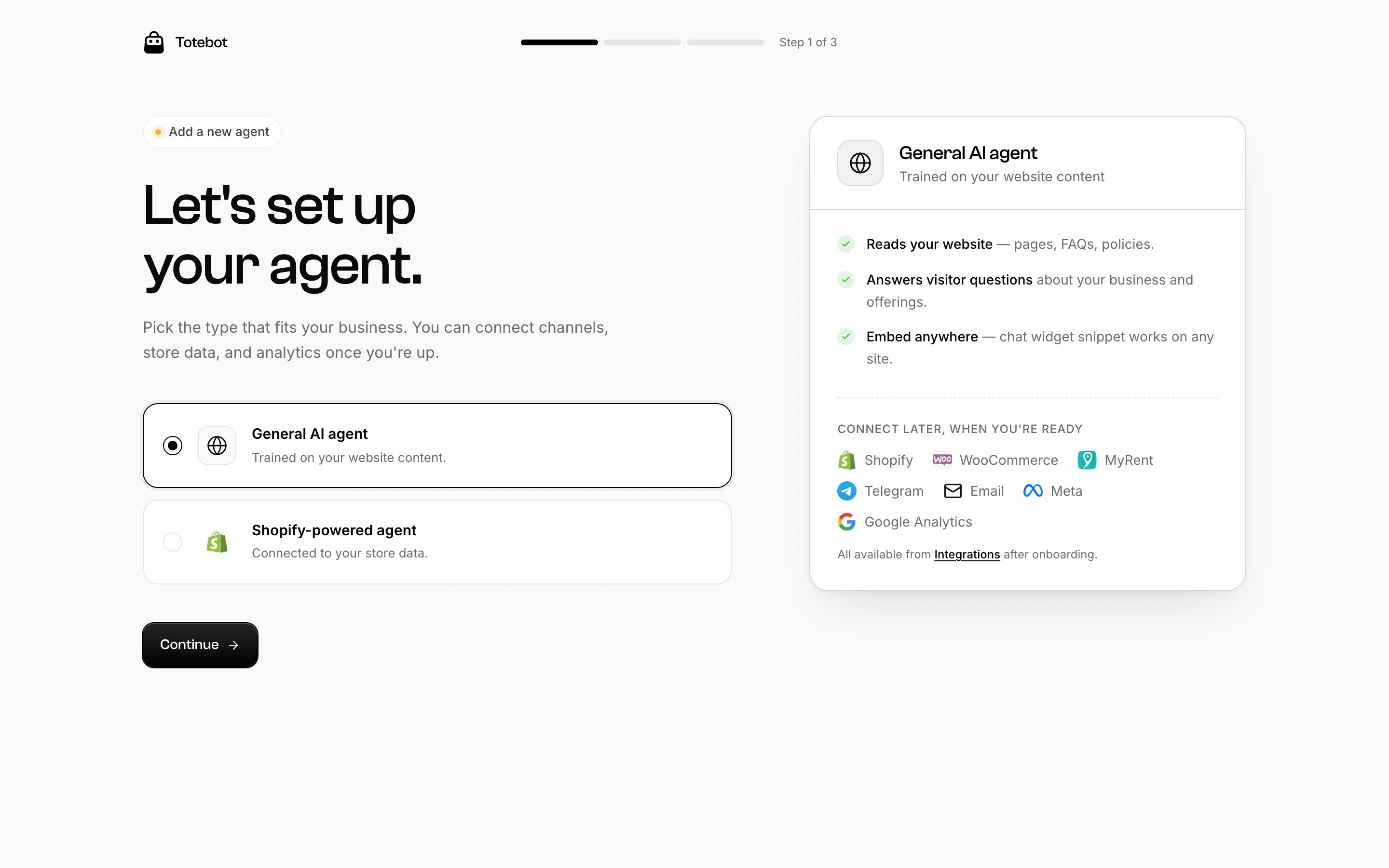Select your business type