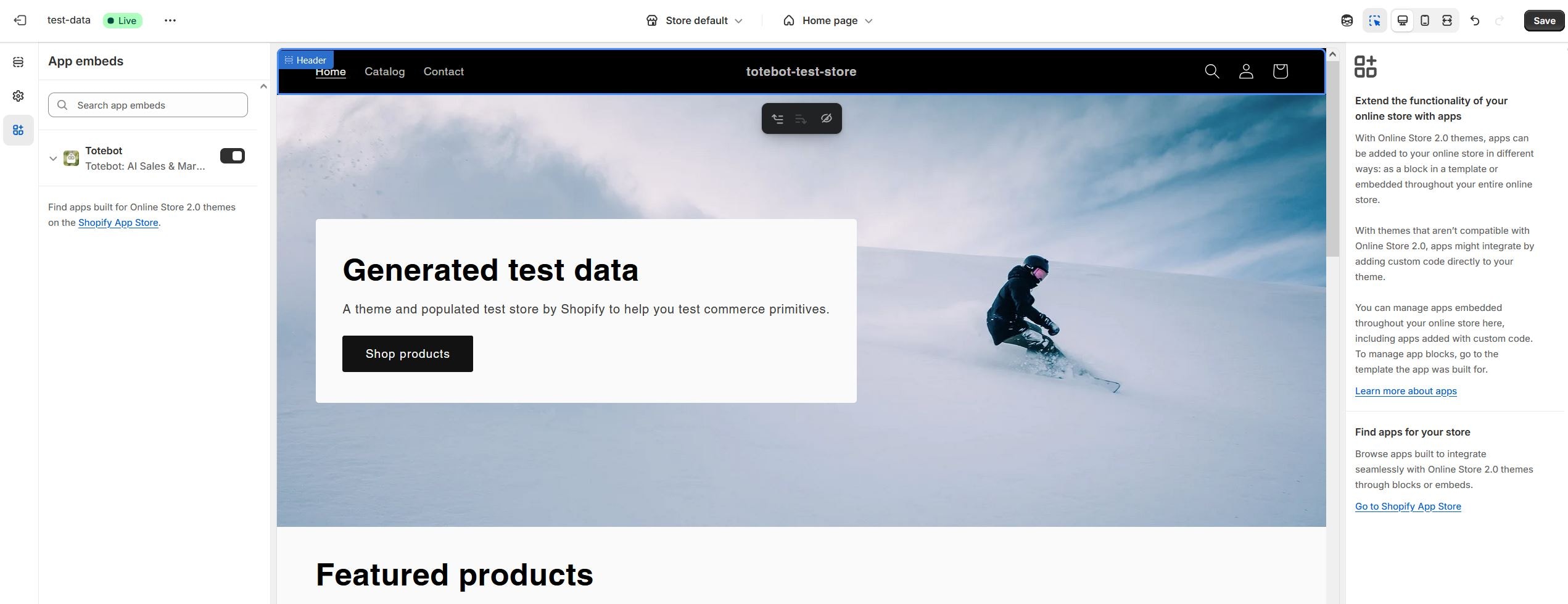 Enable App Embed