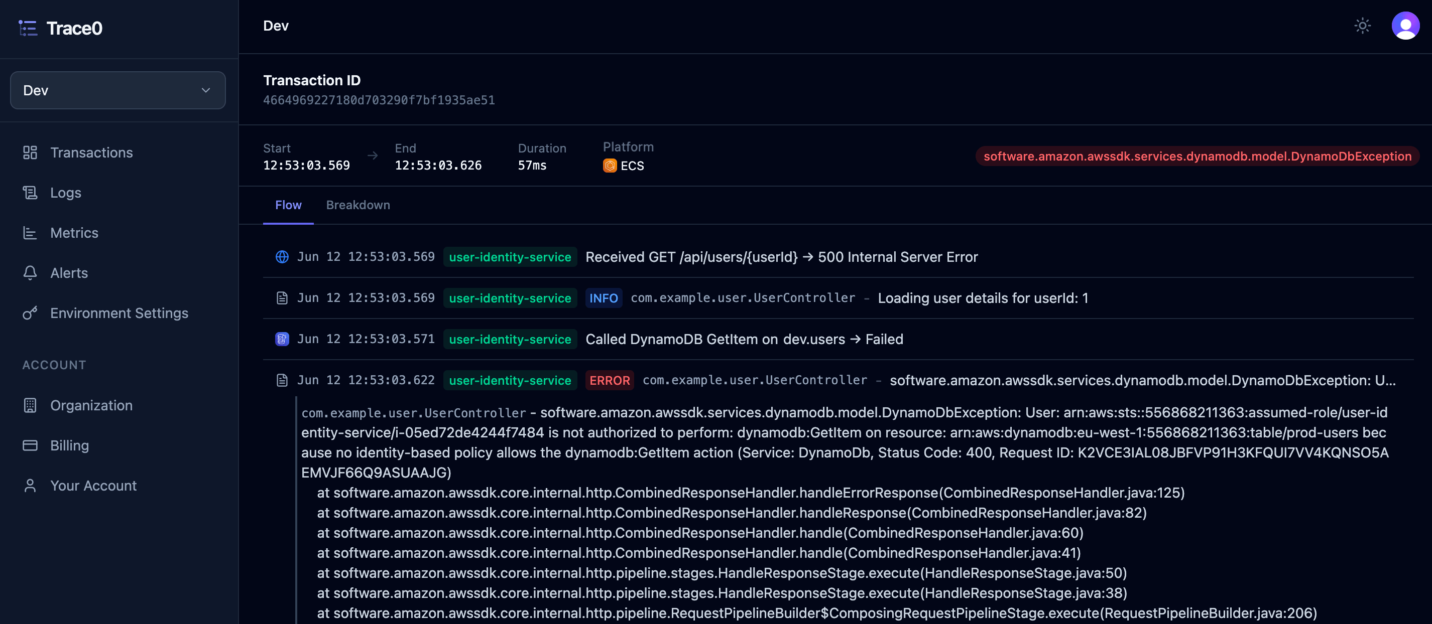 Transactions Light