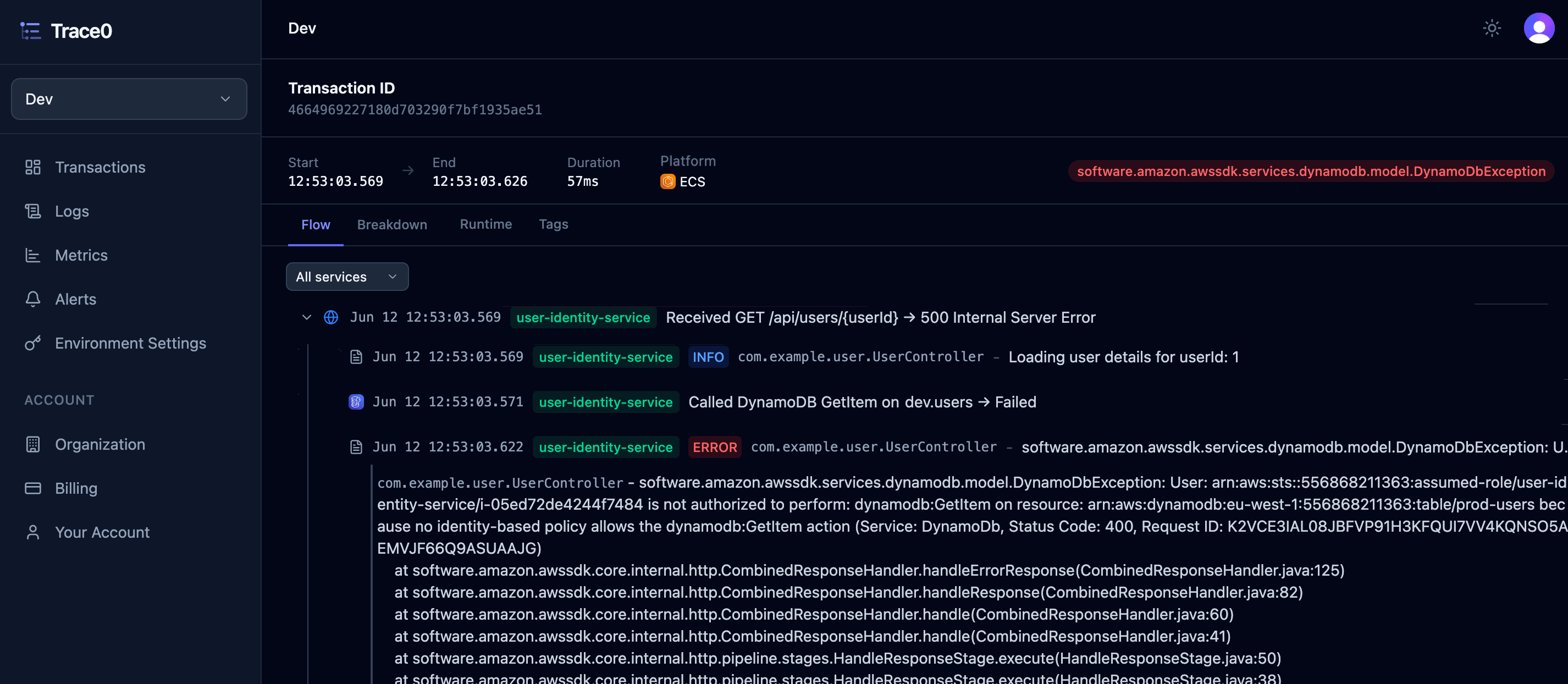 Transactions Light