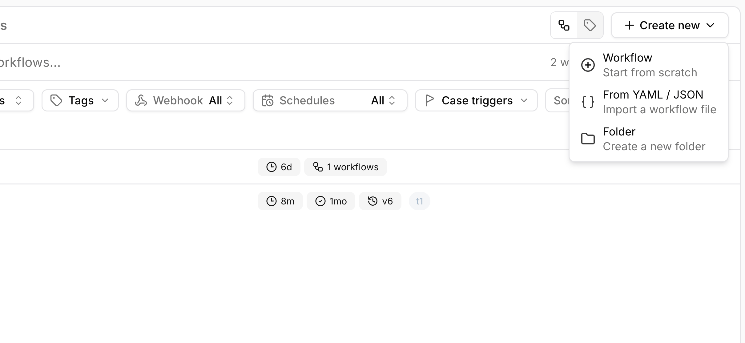 Workflow import