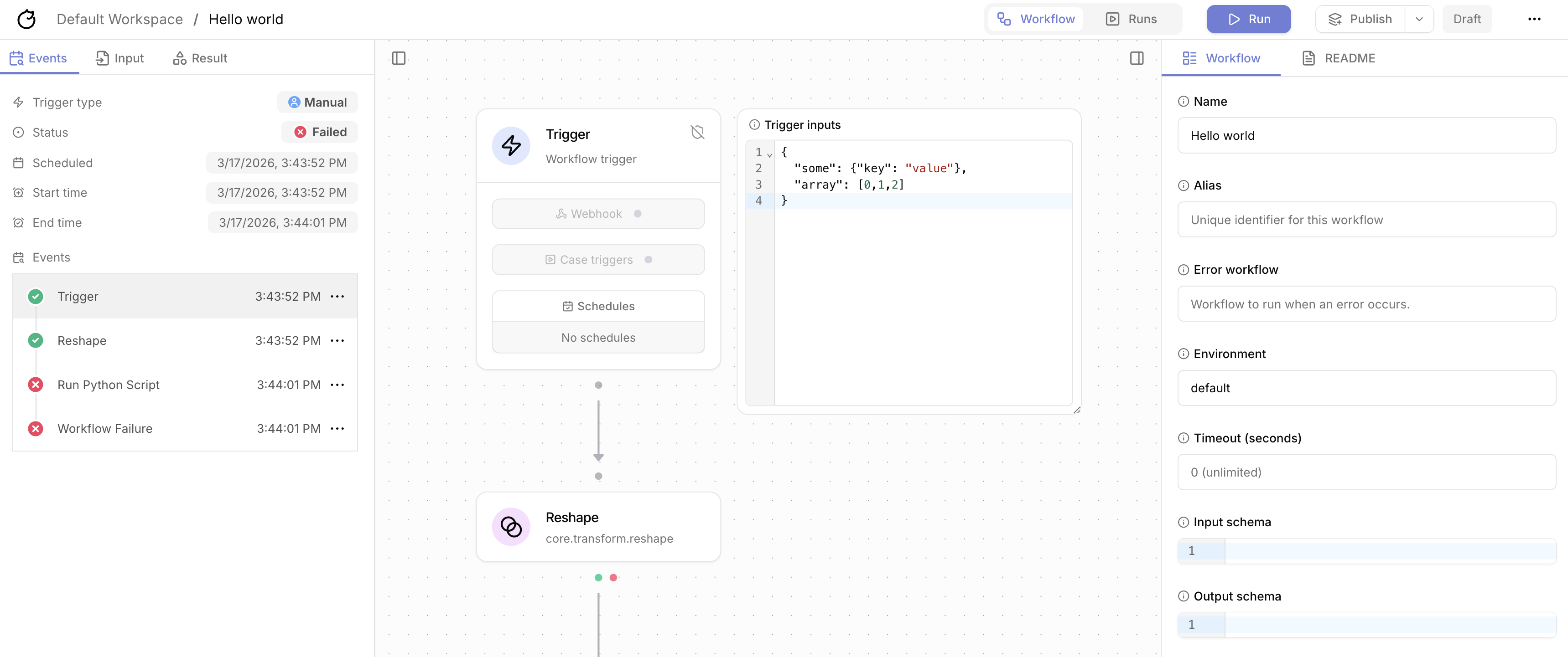 Workflows - Tracecat Docs
